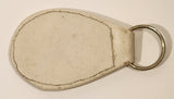 Vintage Mitzi Cotton Exchange White Leather Fob Keychain Ring