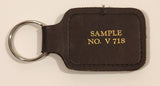 Block Bros. Realtors Sample No. V 718 Brown Leather Fob Keychain Ring