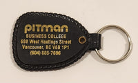 Pitman Business College Vancouver BC Black Plastic Fob Keychain Ring