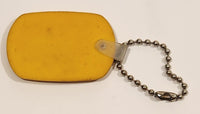 WAB Western Auto Body And Paint Shop Ltd. Regina Saskatchewan Yellow Rubber Fob Keychain Ring