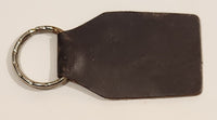 Fireweed Transport Inc. Whitehorse Yukon Brown Leather Fob Keychain Ring