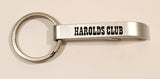 Vintage Harolds Club Casino Reno Nevada Metal Bottle Opener Fob Keychain Ring