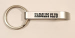 Vintage Harolds Club Casino Reno Nevada Metal Bottle Opener Fob Keychain Ring