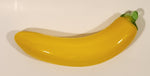 Vintage Art Glass Fruit Yellow Banana 7 1/2" Long Ornament
