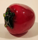 Vintage Art Glass Fruit Strawberry 2 3/4" Tall Ornament