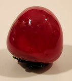 Vintage Art Glass Fruit Strawberry 2 3/4" Tall Ornament