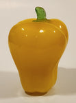 Vintage Art Glass Vegetable Yellow Bell Pepper 5" Tall Ornament