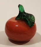 Vintage Art Glass Fruit Orange 2 1/2" Tall Ornament Has Chip