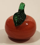 Vintage Art Glass Fruit Orange 2 1/2" Tall Ornament Has Chip