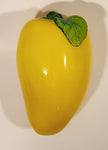 Vintage Art Glass Fruit Yellow Mango 5" Tall Ornament