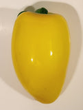 Vintage Art Glass Fruit Yellow Mango 5" Tall Ornament