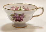 Vintage Grosvenor "Orchid" Pink Flowers Bone China Tea Cup Made in England