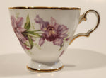 Vintage Grosvenor "Orchid" Pink Flowers Bone China Tea Cup Made in England