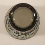 Vintage Federal Glass Yorktown Colonial Smokey Black Iridescent 8" Tall Carnival Glass Vase