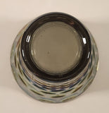 Vintage Federal Glass Yorktown Colonial Smokey Black Iridescent 8" Tall Carnival Glass Vase