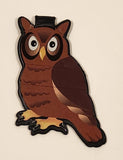 The Diploma Mill Inc Denver Colorado USA Graduation Cap Owl Clip On Bookmark