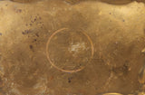 Vintage Ornately Engraved 13 1/2" x 19" Brass Metal Serving Tray Made in India