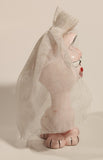 Vintage 1982 Enesco United Features Syndicate Garfield Arlene Bride Porcelain Figurine with Veil