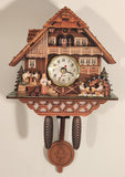 Bavarian Swiss Chalet Style Cuckoo Clock Wood Wall Clock