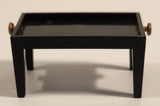 Vintage Black Plastic Table Dollhouse Sized Miniature Toy