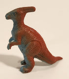 Orange and Blue Parasaurolophus Dinosaur Toy Figure
