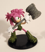 2023 Netflix Sega Sonic Prime Sonic The Hedgehog Amy Thorn Rose with Hammer Toy Figure on Stand