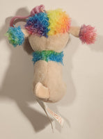 2017 Ty Beanie Boos Rainbow The Poodle Dog 4" Toy Stuffed Plush Clip On