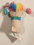 2017 Ty Beanie Boos Rainbow The Poodle Dog 4" Toy Stuffed Plush Clip On