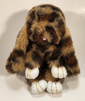 Realistic Brown Spotted Lop Eared Bunny 7" Stuffed Plush Toy