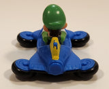 2014 McDonald's Nintendo Switch Mario Kart 8 Deluxe Luigi Blue Plastic Toy Car Vehicle