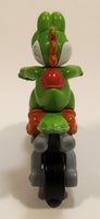 2014 McDonald's Nintendo Switch Mario Kart 8 Deluxe Yoshi Grey Plastic Toy Motorcycle Bike Vehicle