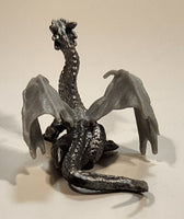 Silver Dragon 2" Long Toy Figure