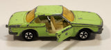 Vintage Majorette No. 235 BMW 3.0 CSi Green 1/60 Scale Die Cast Toy Car Vehicle with Opening Doors