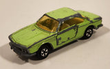 Vintage Majorette No. 235 BMW 3.0 CSi Green 1/60 Scale Die Cast Toy Car Vehicle with Opening Doors