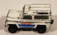 Majorette Land Rover NASA No. 266 National Aeronautics and Space Administration White Die Cast Toy Car Vehicle