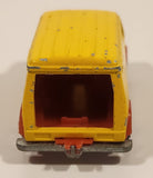 Vintage Majorette No. 279 / 234 Fourgon Van Yellow Red 1/65 Scale Die Cast Toy Car Vehicle