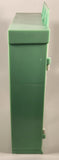 I Love 2 Shop Supermarket Refrigerator Mint Green and White 10 3/8" Tall Plastic Dollhouse Toy