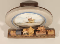 Charpente Disney Winnie The Pooh and Tigger On A Train Resin Picture Frame