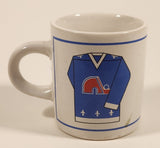 Vintage Giftcraft NHL Quebec Nordiques Small 2 5/8" Tall Ceramic Coffee Mug Cup