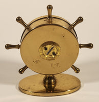 Vintage Swift & Anderson Ship's Wheel Brass Metal Barometer Made in Boston