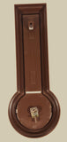 Vintage Springfield Wood Texture Plastic Case Thermometer Hygrometer Weather Station