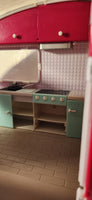 Battat Lori Our Generation Pink FM Radio Truck and Camper Trailer Plastic Toy Doll Vehicles