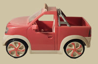 Battat Lori Our Generation Pink FM Radio Truck and Camper Trailer Plastic Toy Doll Vehicles