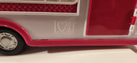Battat Lori Our Generation Pink FM Radio Truck and Camper Trailer Plastic Toy Doll Vehicles