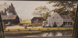 Bill Saunders The Red Tractor Large 32 1/4" x 46" Framed Art Print Painting
