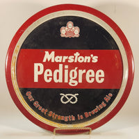 Rare Vintage Wade PDM Avon Marston's Pedigree Our Great Strength is Brewing Ale Red Metal Beer Beverage Serving Tray