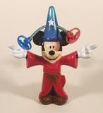 Disney Fantasia Mickey Mouse Spinning Light Up Hat 8 1/4" Tall Toy Figure