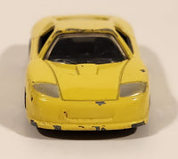 MotorMax No. 6069 Yellow Die Cast Toy Sports Car Vehicle