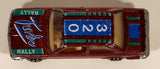 Yatming No. 1029 BMW 320i Dark Red M-Power Blue #320 Turbo Rally Die Cast Toy Car Vehicle