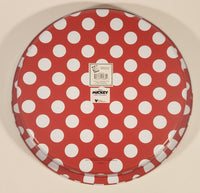 2024 Disney Mickey &amp; Friends Mickey and Minnie Mouse 12 1/2" Round Metal Beverage Serving Tray